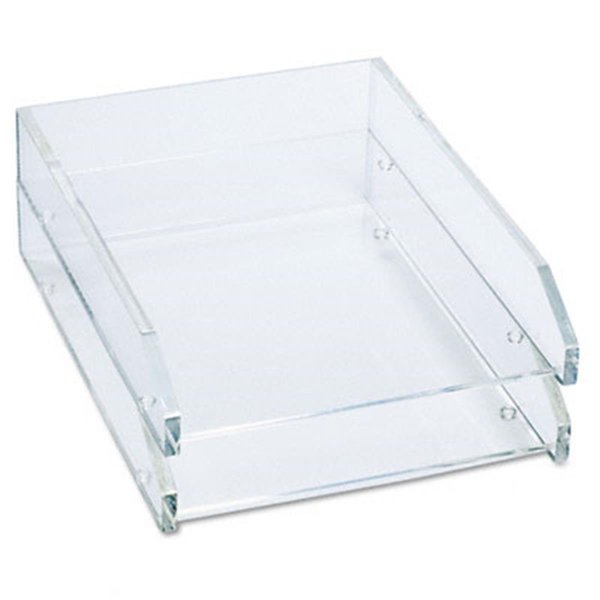 Made-To-Stick Double Letter Tray  Two-Tier  Acrylic  Clear MA734393